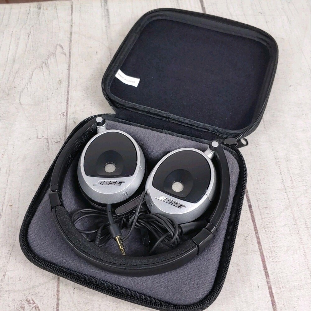 PEELING PLASTIC - Bose TriPort OE On-Ear Wired Headphones W/ Cable + Case TESTED